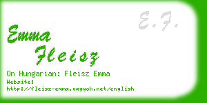 emma fleisz business card